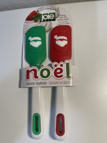 Joie Noel Santa Mini Silicone Spatula 2 Piece Set MSC International Red Green