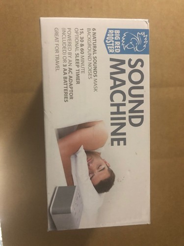 Big Red Rooster White Noise Machine Sound Machine For Sleeping & Relaxation