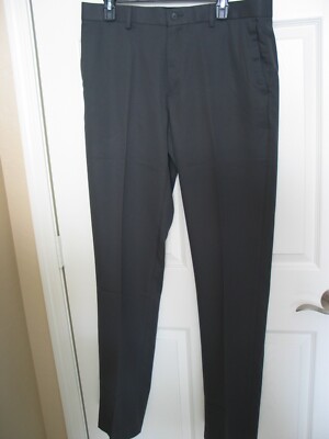 Apt-9 Men size 34 x 36 Easy Care Slim Fit Dress Pants Sits below waist Gray NWT