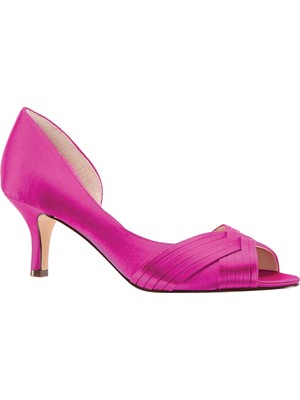 

NINA Женские розовые туфли-лодочки Contesa Almond Toe Kitten Heel Slip On Pumps, розовые, крест-накрест, 10 м, Розовый, CONTESA-YS