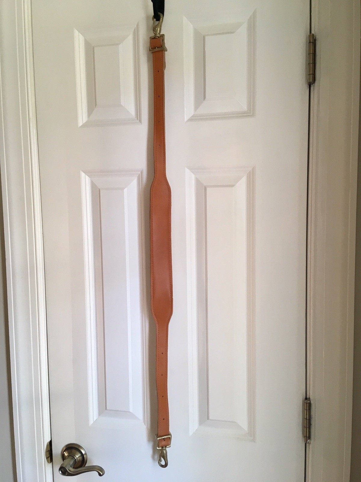 Vintage Tan Leather REPLACEMENT STRAP for Briefcase Shoulder Bag Luggage Duffle