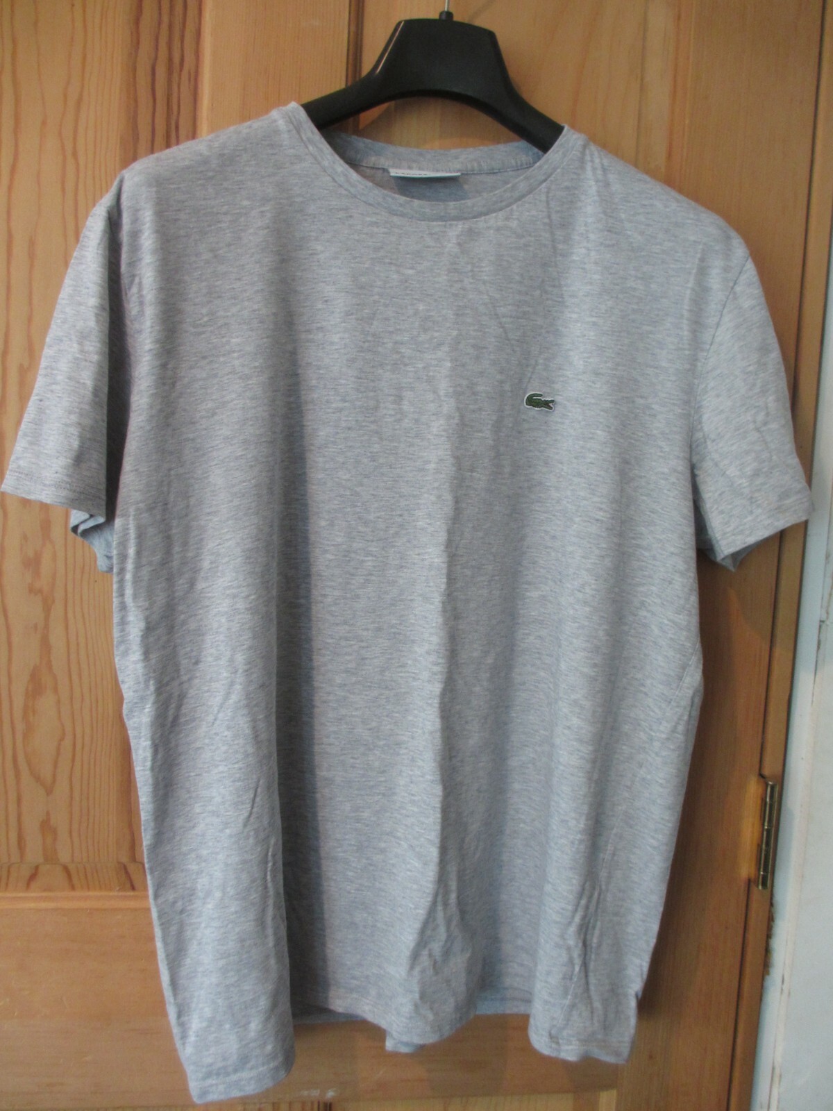 LNWOT LACOSTE MEN XL PIMA COTTON SHORT SLEEVE CREW NECK T SHIRT GRAY FA10614  | eBay UK