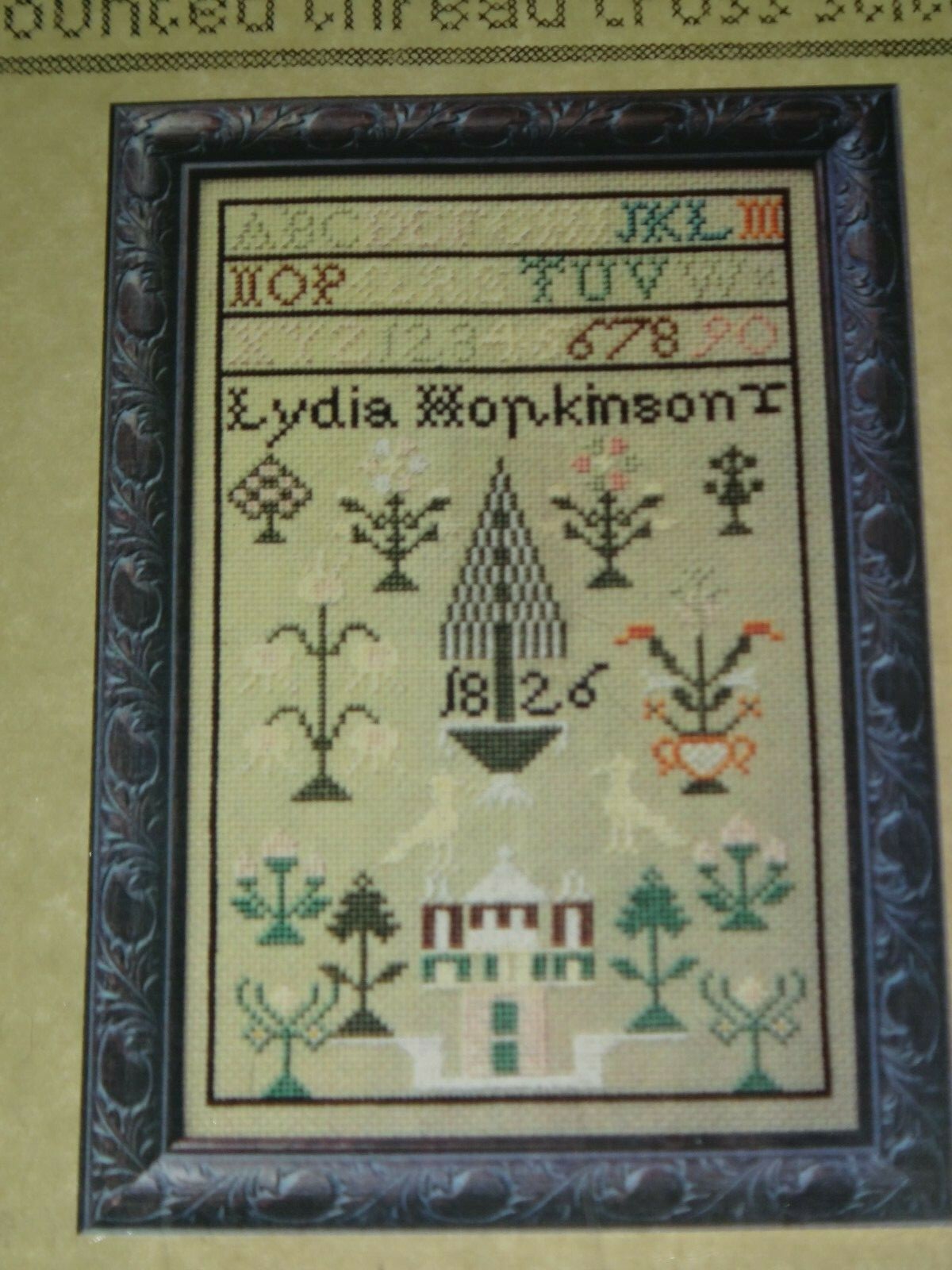 MOIRA BLACKBURN Cross Stitch Chart Pattern Lydia Hopkinson 1826 Antique Sampler