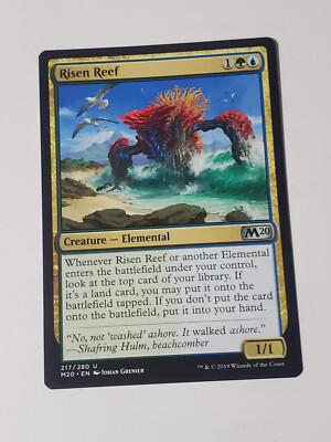 1x MTG - Risen Reef - Core Set 2020 Regular Elemental Card Draw =