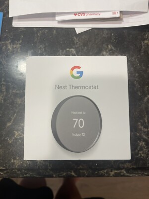 Google Nest Smart Programmable Thermostat - GA02081-US - Wi-Fi - 2024 - Charcoal
