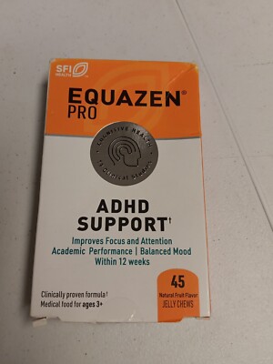 Equazen Pro ADHD Support Balanced Focus Attention Supplement 45 Chews
