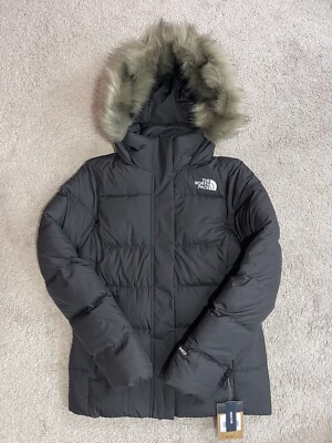 The North Face Gotham 550 Fill Down Jacket THF Black Women's Sz Med NWT