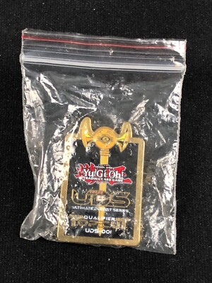 YUGIOH UDS QUALIFIER TOP CUT PIN MILLENNIUM ROD SEALED!