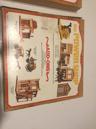 Vintage Mattel The POWER SHOP Add-Ons WAGONS WEST And FRONTIER BANK 1978 Nos