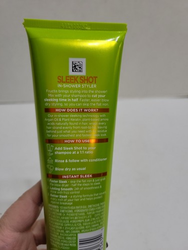 New Garnier Fructis Hair Sleek Shot In-shower Styler Hair Carr 5.1 Fluid Ounce