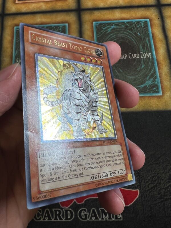 Yugioh Crystal Beast Topaz Tiger FOTB-EN004 Ultimate Rare Yugioh Crystal Beast Topaz Tiger FOTB-EN004 Ultimate Rare