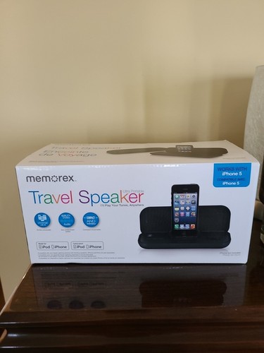 Memorex Travel Speaker ultra portable for iPod & iPhone 5 New