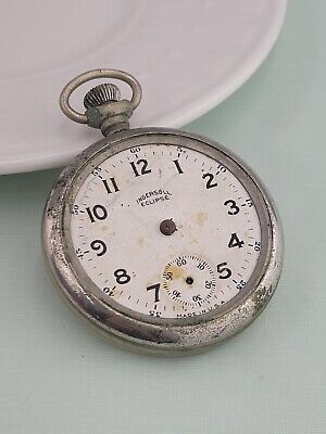 Vintage Ingersoll Eclipse Pocket Watch 1920s - For Parts or Repair