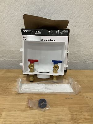 Tectite 1/2'' FSBBOXWM  Washing Machine Outlet Box White