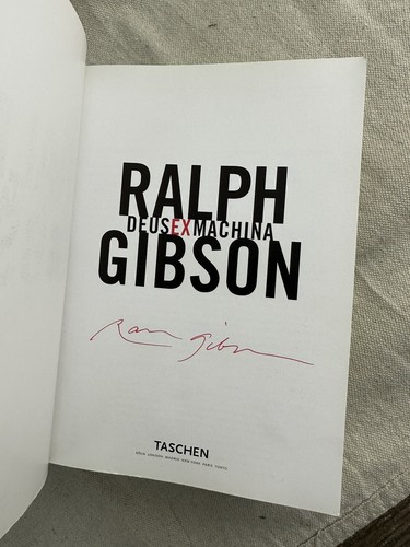 Ralph Gibson Deus ex machina 洋書 taschen Ralph Gibson : Deus Ex Machina ~ SIGNED ~ Taschen Monograph