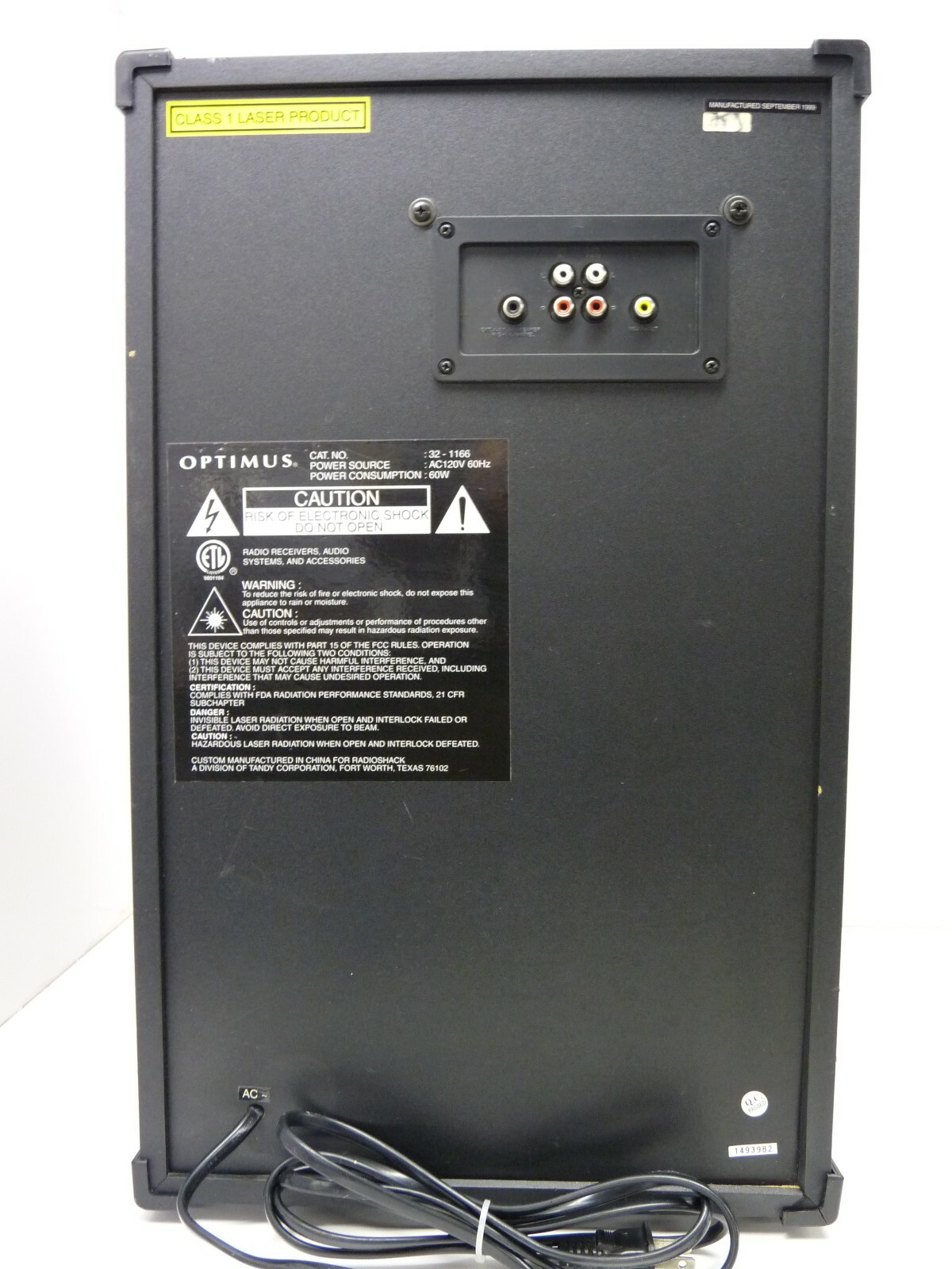 Optimus Karaoke Machine 32-1166 Works Great!