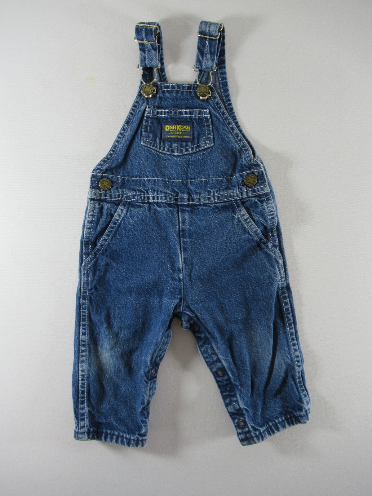Vintage 80s 90s OshKosh B'gosh Denim Overalls Baby Boy Size