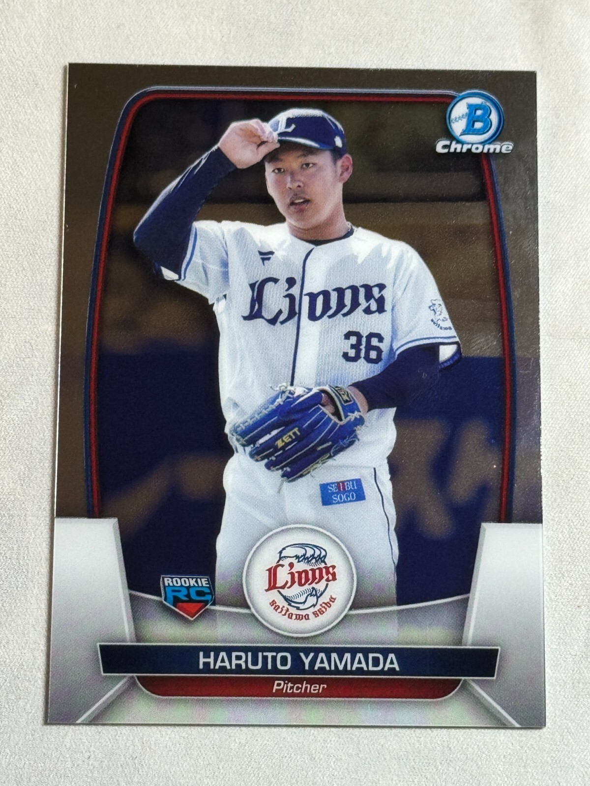 2023 Bowman NPB Chrome Haruto Yamada Rookie RC #17 Saitama
