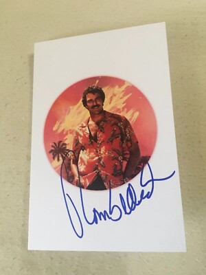 Tom Selleck Autographed Custom Made 4x6 Greeting Card w/COA EXTREMELY RARE ITEM