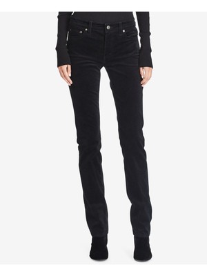 

RALPH LAUREN Женские черные брюки прямого кроя, Черный, 200671639001