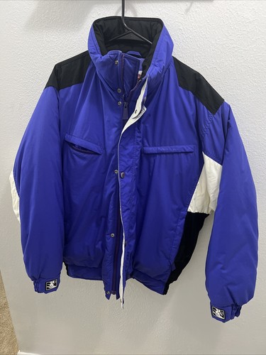 ELECTRIC エレクトリック MOUNTAIN JACKET size XL Vintage Downhill Racer Ski Jacket Electric Blue White And