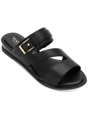 

KENNETH COLE Женские черные шлепанцы на танкетке с круглым носком Jessie, размер 9,5 м, Черный, RLS0009UO