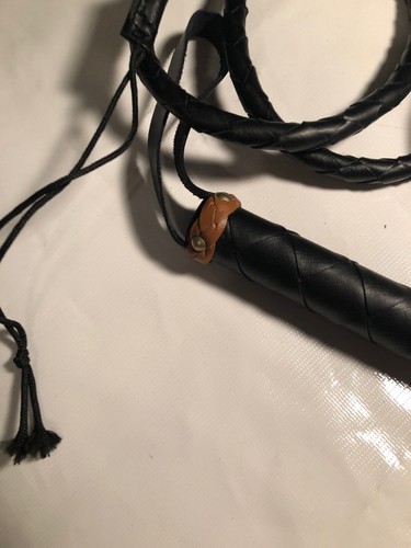 NEW  HAND MADE 9' LEATHER BULL WHIP ,HORSE WHIP, CATTLE WHIP, ETC. FREE SHIPPING