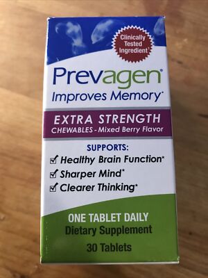 Prevagen Extra Strength Chewables Mixed Berry 30 Tablets For Memory And Brain