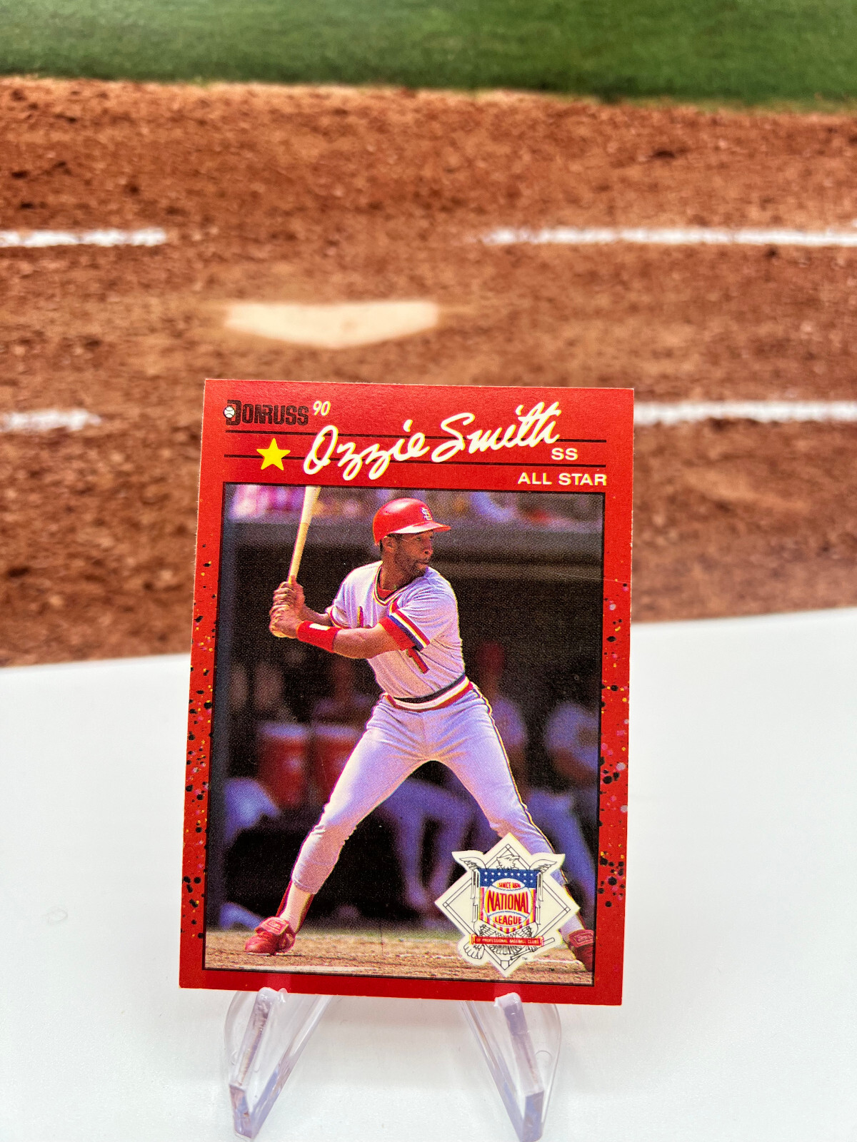 1990 DONRUSS Ozzie Smith ALL-STAR #710 ERROR CARD (No DOT