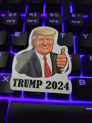 Donald Trump 2024 Sticker Decal Waterproof & Durable MAGA Thumbs Up USA America