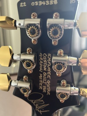 PRS EMPLOYEE GUITAR BLACK GOLD BURST 10 TOP BLACK GOLD BURST