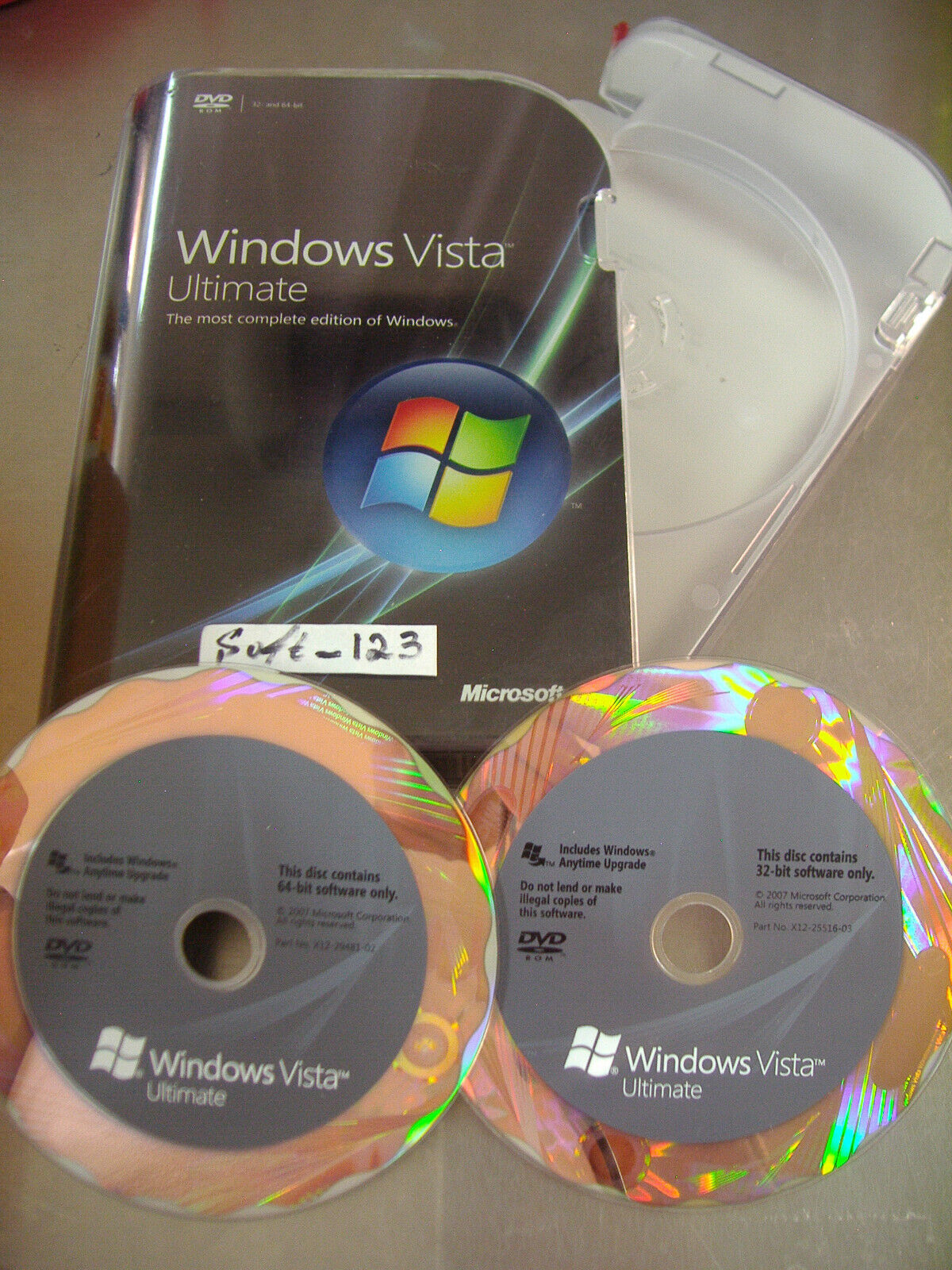 Microsoft Windows Vista Ultimate Full 32 Bit & 64 Bit DVDs Microsoft Windows Vista Ultimate Full 32 Bit & 64 Bit DVDs