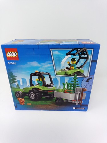 LEGO City Park Tractor 60390, Toy with Trailer for Kids Ages 5 Multicolor