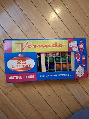 Vintage Vornado 25 C7 Christmas Light Bulbs String Lights..from TWO GUYS  NEW