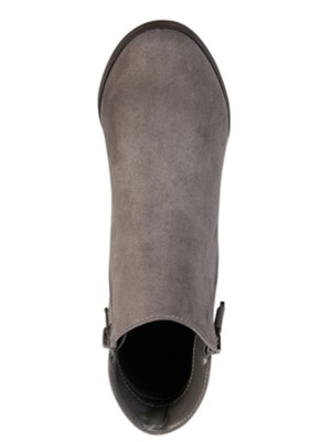 

COMPANY Женские серые ботильоны с насечками по бокам Masrinaa Almond Toe Boots, Серый, MASRINAAF