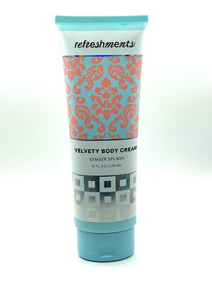 Refreshments Velvety Body Cream   Ginger Splash   8 Fl Oz  