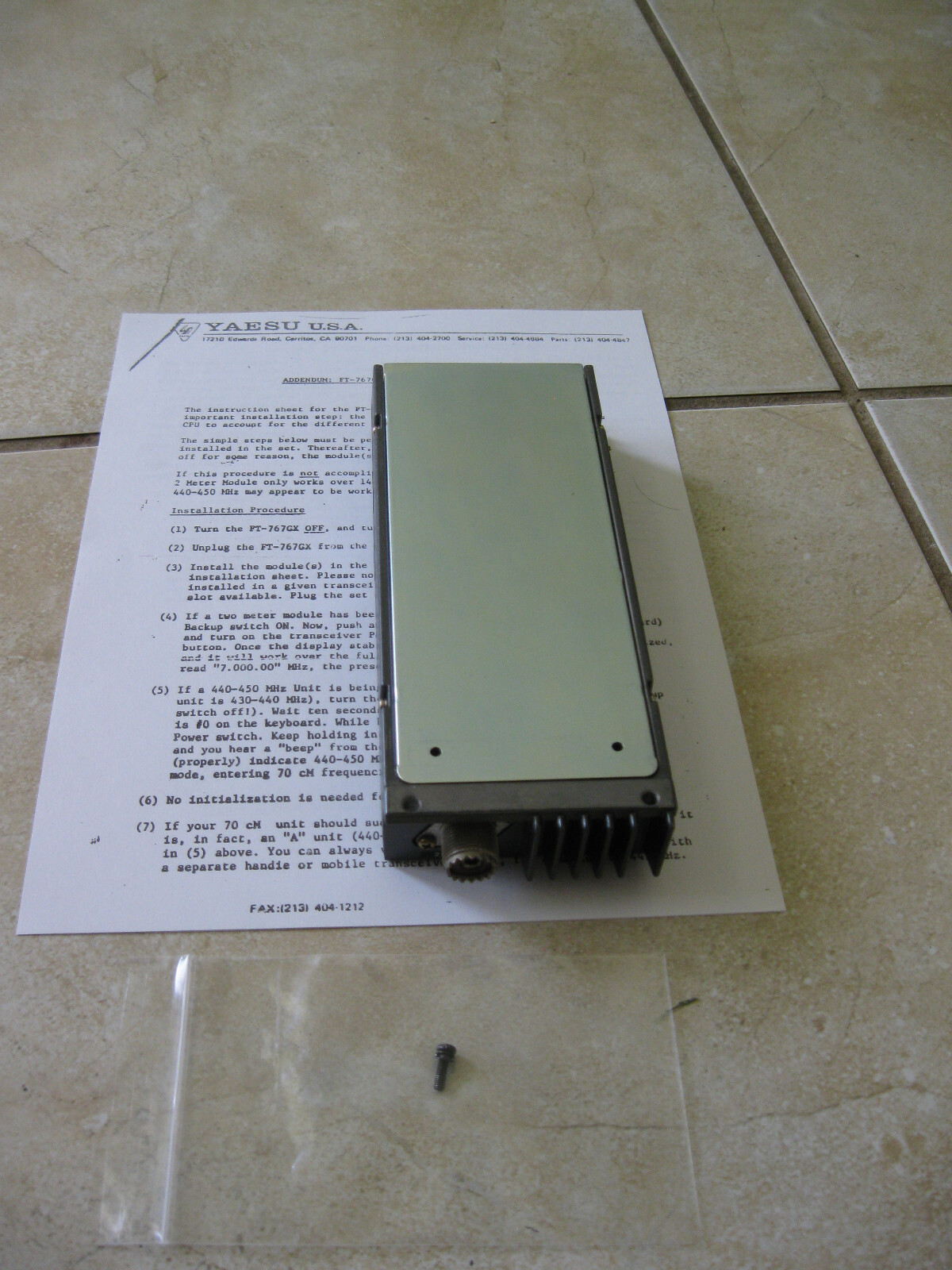 YAESU FT-767GX 【中古/現状品/通電化 動作未確認ジャンク】 Yahoo!オークション -「ft-767gx」(アマチュア無線) の落札相場