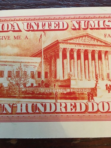 J. S. G. Boggs Art Note - RARE $100 F.U.N.-2000. #43 Of 100