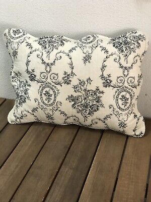 Toile lumbar pillow hot sale