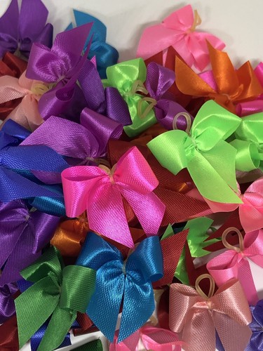 Dog Bows Pet Grooming Bows Solid Variety 50 (25 Pair) USA