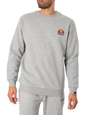 

Мужская толстовка с логотипом на левой груди Ellesse Diveria, серая, Grey