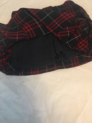 Lot Of 2 Lands End Red Plaid Uniform Skirts Size 4