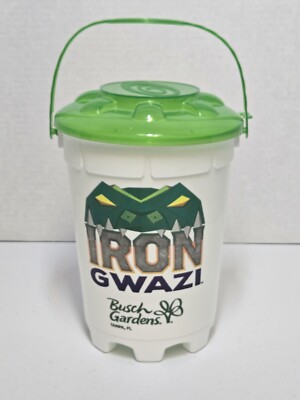 BUSCH GARDENS IRON GWAZI TAMPA BAY DRINK CUP THEME PARK SOUVENIR ROLLER COASTER