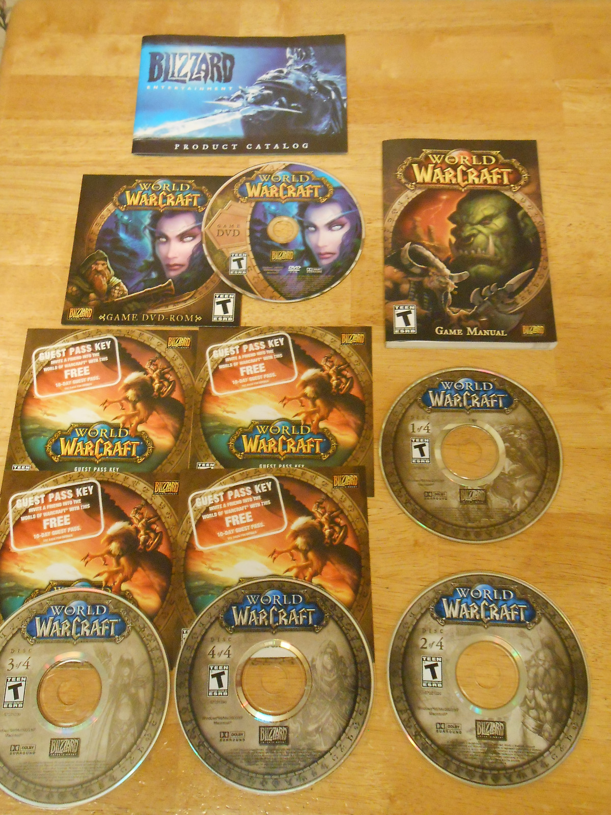 Lot of 5 World of Warcraft ,Burning Crusade,Wrath of the Lich King, & more