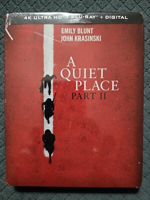 *DAMAGED* A QUIET PLACE PART II 4K UHD + Bluray + Digital STEELBOOK **NEW**OOP**