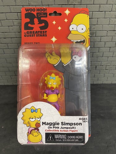 NECA The Simpsons Maggie Simpson Pink Jumpsuit Action Figure