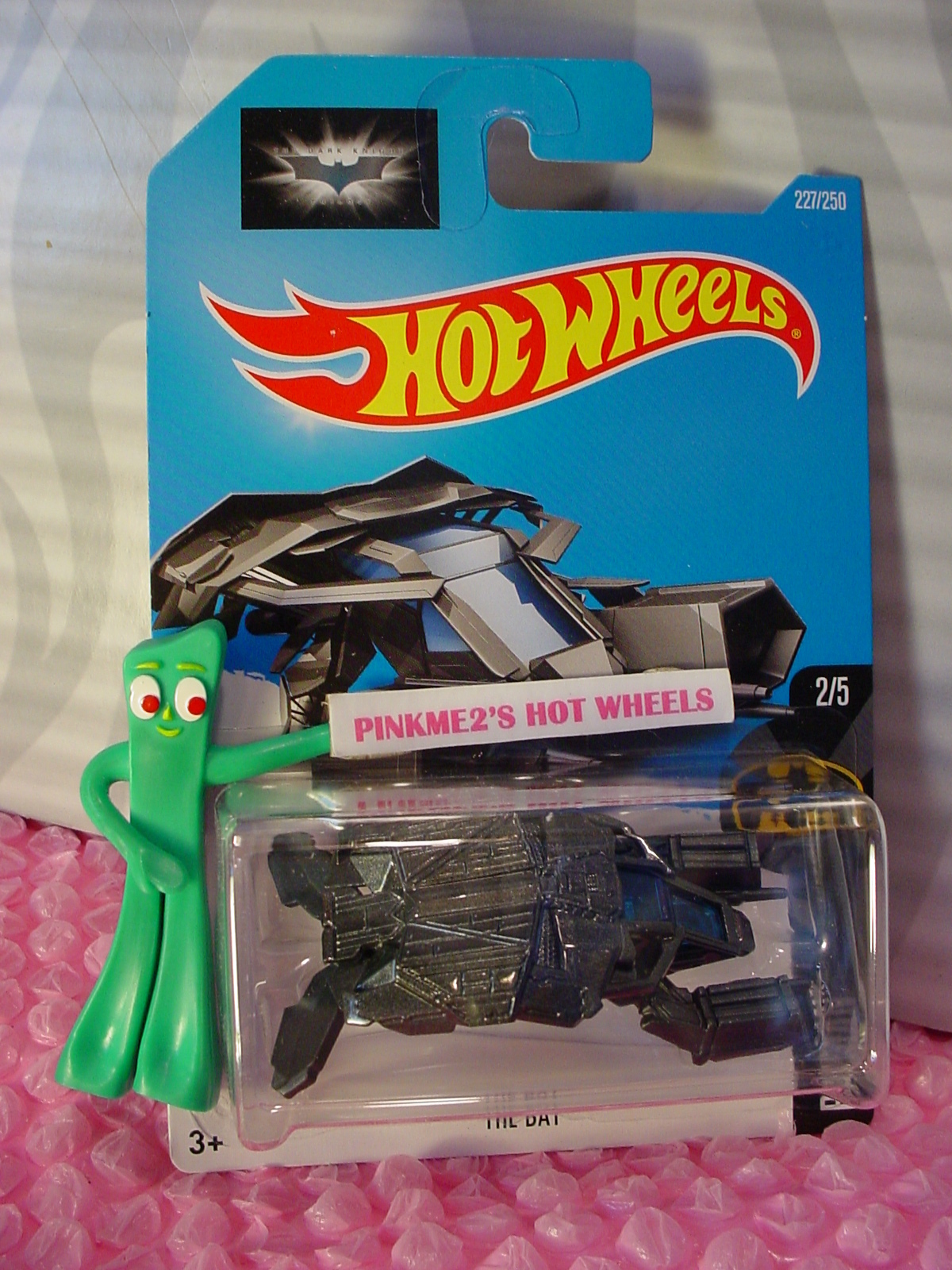 2016 i Hot Wheels NEW The Dark Knight THE BAT #227✰Gray