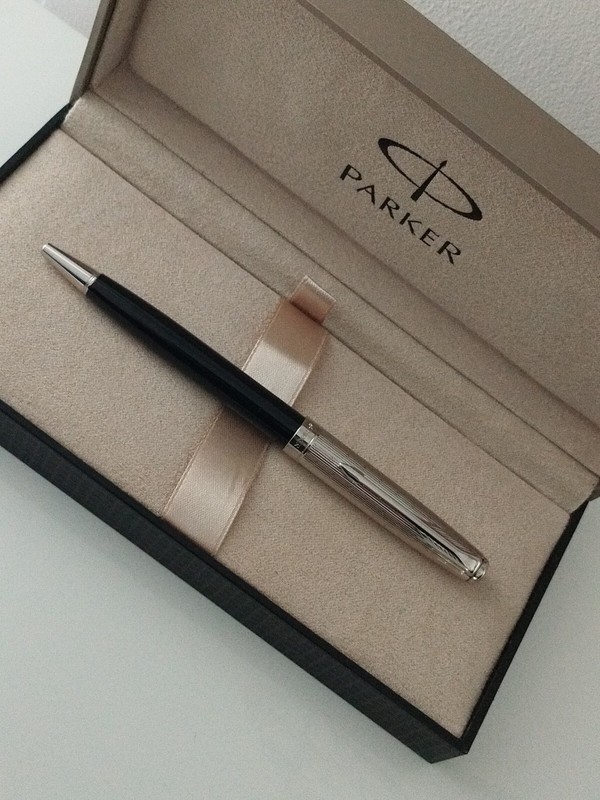 Rare Stylo Neuf Parker Sonnet DouÃ© PerlÃ© P. Argent Ballpoint Pen Silverplated