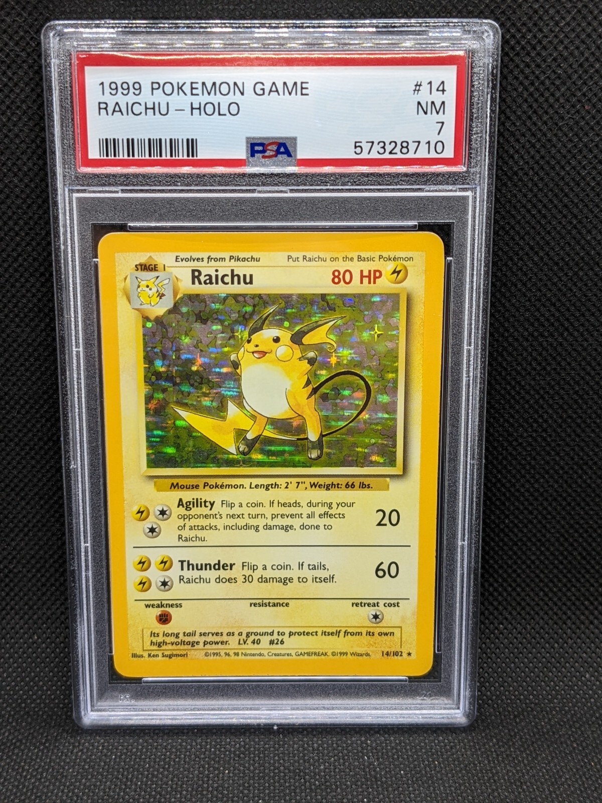 1999年 Pokemon Game Raichu-Holo 1st Ed. s-l400.jpg