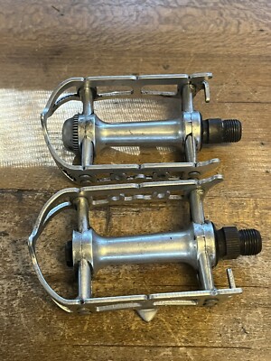 Vintage MKS Sylvan Pedals SY-1 9/16s English ~missing Dust Cap~ Made In Japan